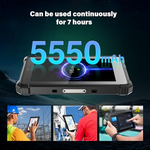 CENAVA W80N Rugged Tablet,8 Inch Windows 11 Pro Industrial Tablet,8GB+128GB,Intel N5100,IP68 Waterproof,700nit Sunlight Readable,4G LTE GPS WiFi6 Heavy Duty Outdoor Work PC 2025 - Image 4