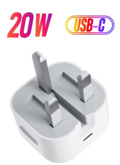 USB C Plug, 20W USB C Fast Charger Plug, PD 3.0 Type C Charger Plug Compatible With iPhone 14/14 Pro/14 Pro Max/14 Plus/13/13 Pro/13 Pro Max/12/11/XR/XS/X/8/7/iPad Air AirPods, Galaxy S22/S21, Pixel