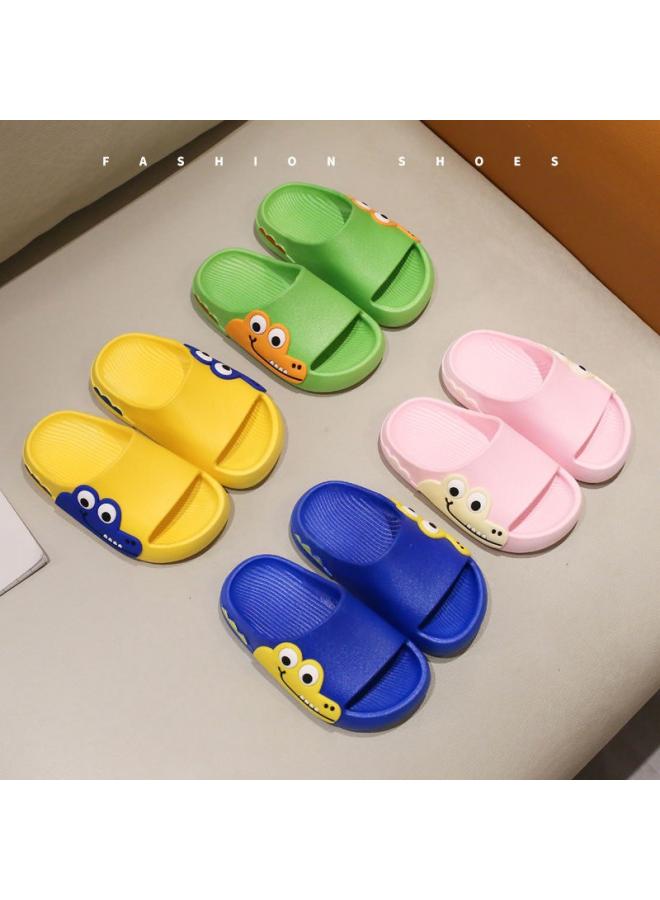 SHAKA Children'S Slippers Summer New Cute Cartoon Shark Hippo Boys And Girls Anti-Slip Bath Beach Slippers Summer - Image 2
