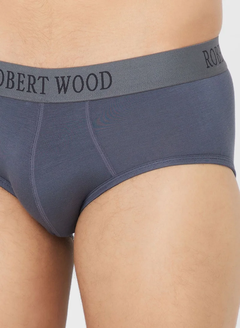 Robert Wood Pack Of 2 Luxury Modal Briefs With Antibacterial Finish