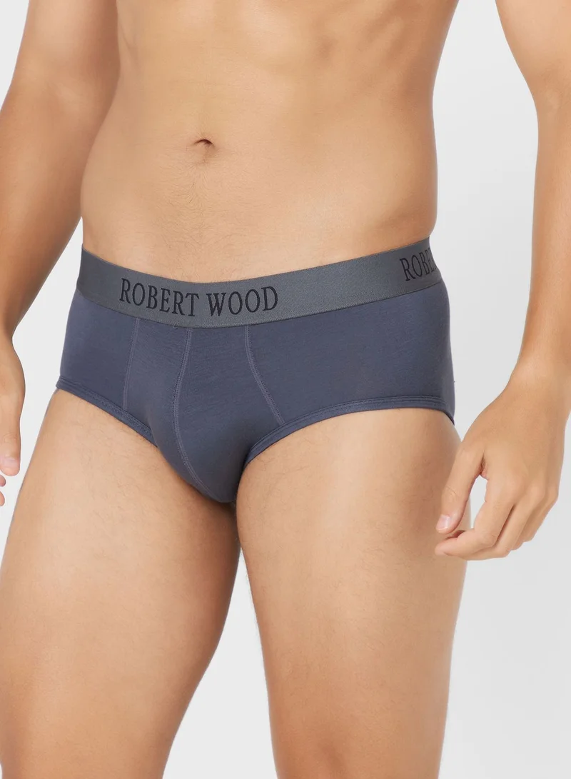 Robert Wood Pack Of 2 Luxury Modal Briefs With Antibacterial Finish