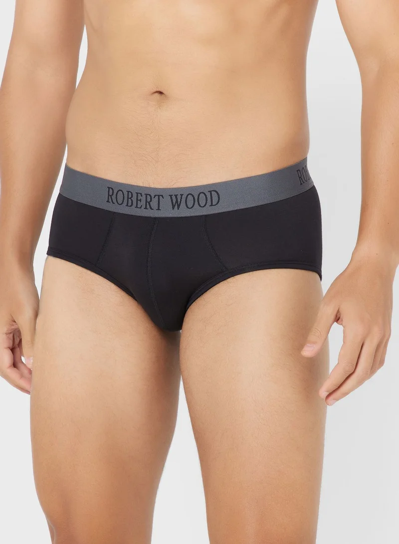 Robert Wood Pack Of 2 Luxury Modal Briefs With Antibacterial Finish