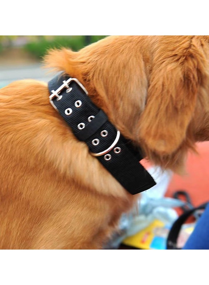 Thick and durable nylon dog collar for dogs and pets, available in small and large sizes, multi-color - Image 1
