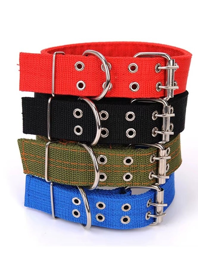 Thick and durable nylon dog collar for dogs and pets, available in small and large sizes, multi-color - Image 3