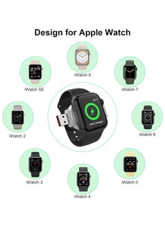 Excefore Charger for Apple Watch Portable iWatch USB Wireless Charger, 2-in-1 USB-A &USB-C Fast Charging Magnetic Cordless Travel Charger for Apple Watch Series Ultra 8 7 SE 6 5 4 3 2  - Image 3