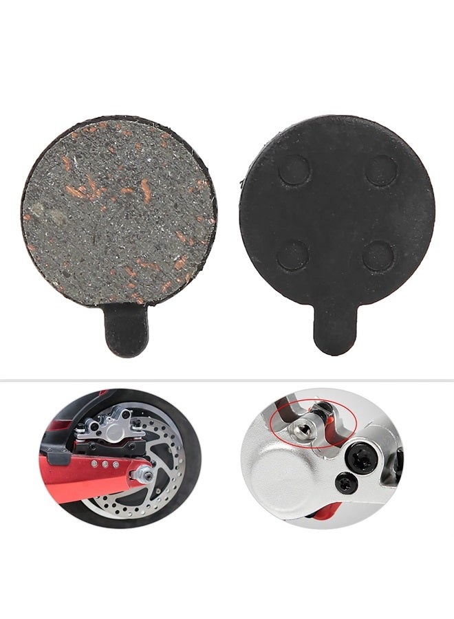 Ejoyous وسادات فرامل سكوتر كهربائي 10 بوصة، 4 أزواج وسادات فرامل قرصية نصف معدنية بديلة ملحقات وسادات دوار الفرامل المعدنية منخفضة الضوضاء مقاومة للتآكل أجزاء للدراجة الكهربائية - Image 3