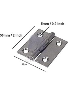 Royal Apex Royal Apex6Pcs Folding Butt Hinges- Inner Door Butt Hinge with Mounting Screws for Cupboard, Cabinet, Windows, Jewellery Box Home Furniture Hardware Cabinets-2Inch  - Image 2