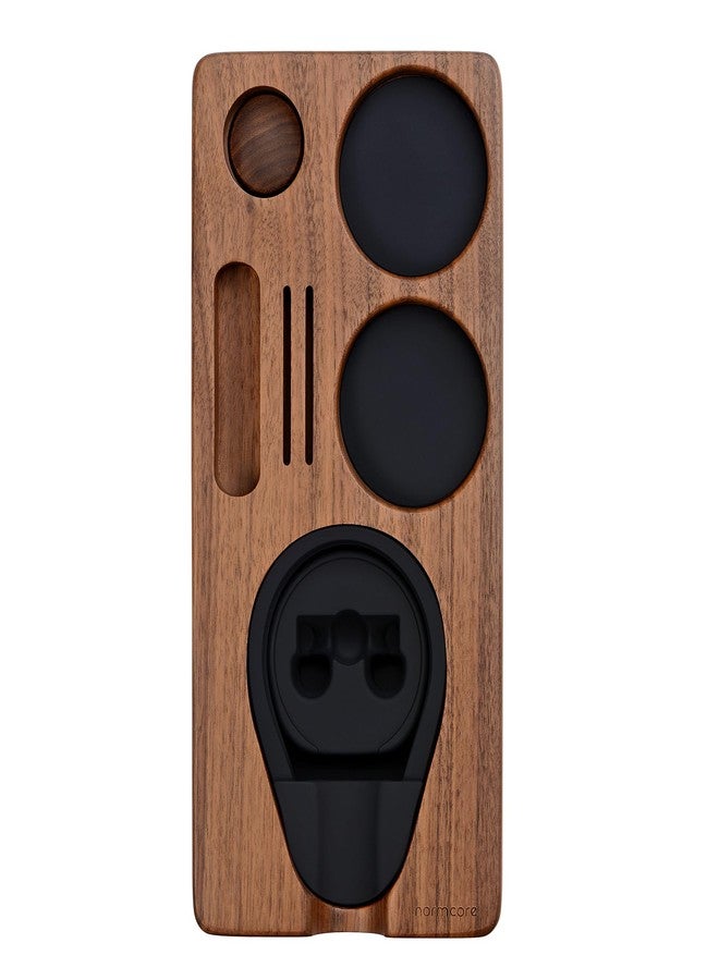 Normcore Espresso Tamping Station, Natural American Walnut Coffee Tamp Station Base Holder Stand for 51mm 54mm Portafilter, Tamper, and Distributor, Puck Screen Espresso Accessories Barista Tools - Image 3