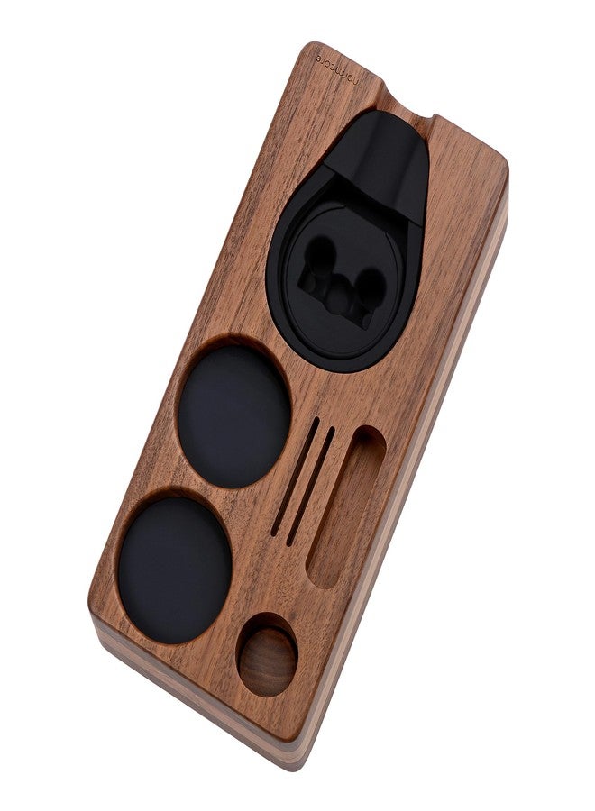 Normcore Espresso Tamping Station, Natural American Walnut Coffee Tamp Station Base Holder Stand for 51mm 54mm Portafilter, Tamper, and Distributor, Puck Screen Espresso Accessories Barista Tools - Image 5