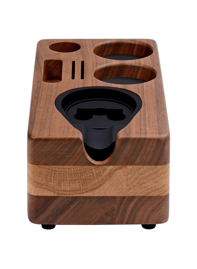 Normcore Espresso Tamping Station, Natural American Walnut Coffee Tamp Station Base Holder Stand for 51mm 54mm Portafilter, Tamper, and Distributor, Puck Screen Espresso Accessories Barista Tools - Image 4