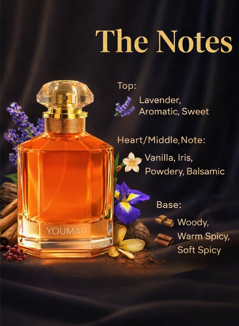 يومار أو دو كولون بلوم أوف روز رقم 0102 عطر نسائي 100 مل – عطر عطري بتوابل دافئة | كولونيا أنيقة طويلة الثبات للاستخدام اليومي للنساء - Image 2