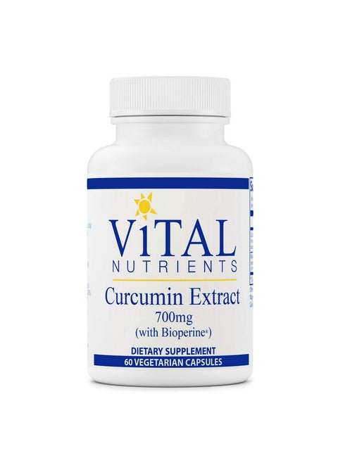 Curcumin Extract (With Bioperine) Nutritional Support For Normal Tissue Health 60 Capsules Per Bottle 700 Mg