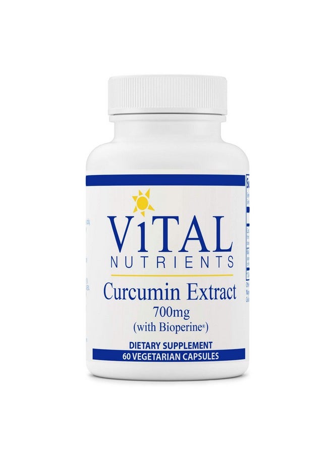 Vital Nutrients - Curcumin Extract (With Bioperine) Nutritional Support For Normal Tissue Health 60 Capsules Per Bottle 700 Mg - Image 1