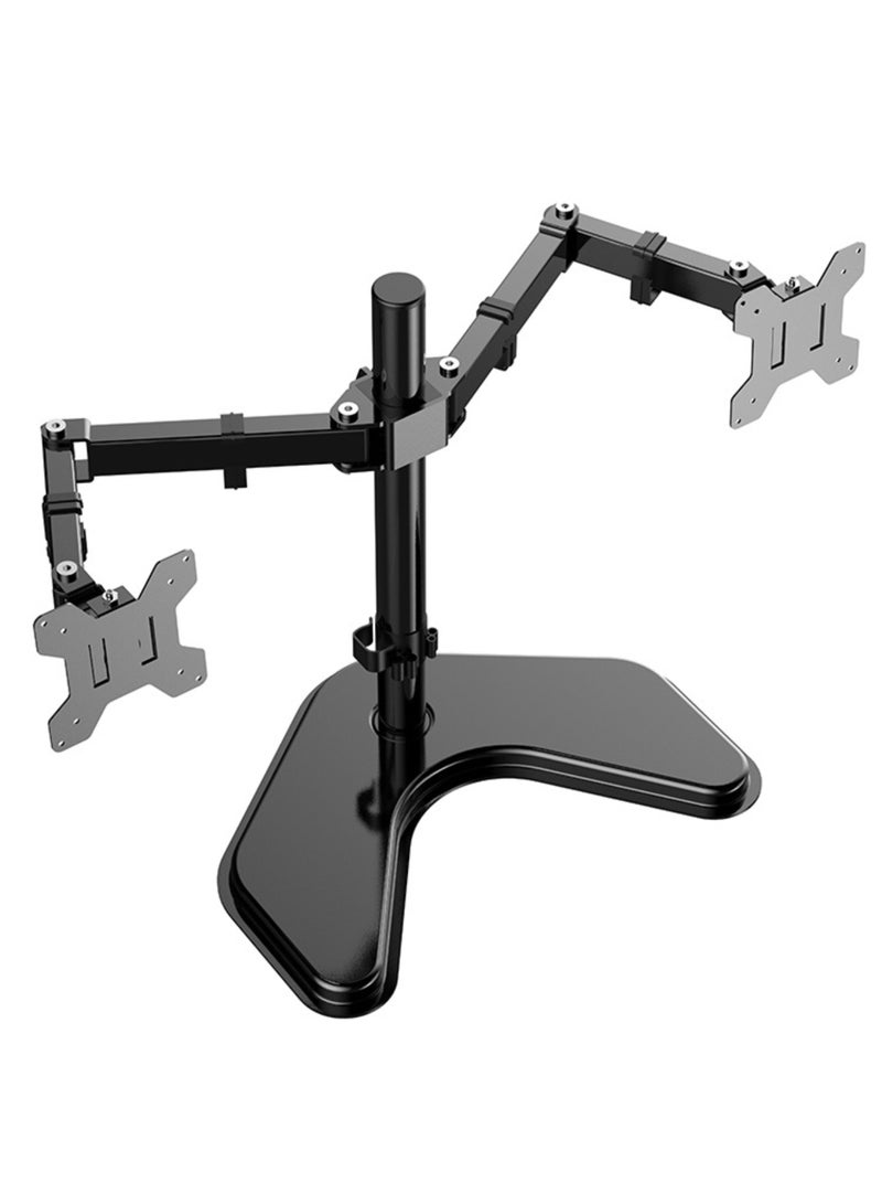 Stargold Dual Monitor Stand Adjustable Desktop Monitor Mount for 13-32 Inch Screens, Heavy Duty VESA 100x100mm Bracket with Swivel, Tilt, Rotation & Cable Management - Image 1