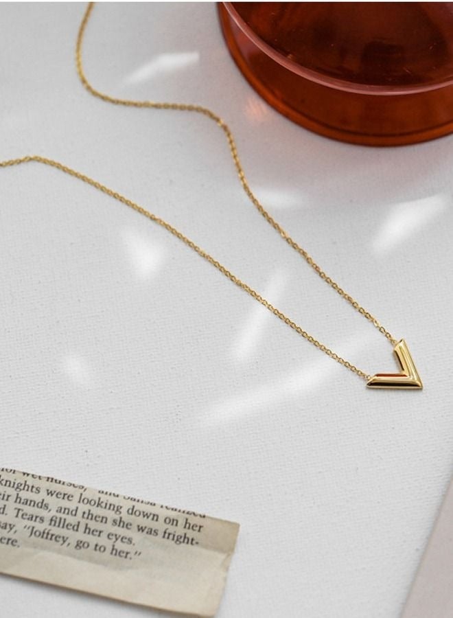 DUNISO V-Shaped Pendan Necklace For Women and Girls Trendy Fashion Accessories with a Unique Minimalist Vibe Fashion Jewelry Dress Accessories - Image 5