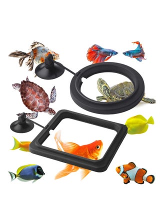 Fish Feeding Ring, Fish Feeder Aquarium Fish Turtle Tank Accessories Food Feeder Circle 2 Pieces (black) - pzsku/Z8E16DE8617E2E42ECC33Z/45/_/1689142613/bed99d07-65b8-4944-894f-6fe65139f4a5