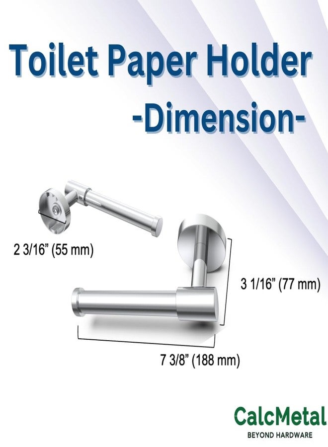 CalcMetal LAKETON Collection, 2 Packs Modern Single Post Toilet Paper Holder, Zinc Rustproof Wall Mounted Toilet Roll Holder for Bathroom and Kitchen, Matte Black - Image 5