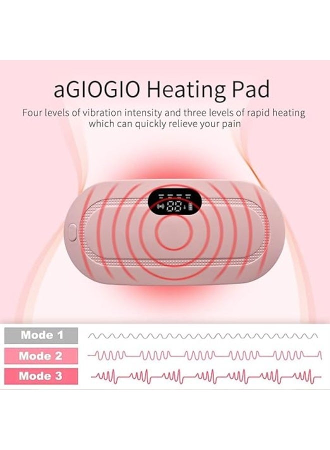 Portable Rechargeable Heating Pad for Abdomen and Back Comfort, Fast Heating Belt with Multiple Heat Levels and Massage Modes for Daily Relaxation - Image 5