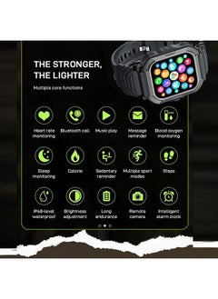 Arabest 1.85" Smart Watches for Men with Bluetooth Call (Answer/Make Call),New Fitness Tracker, IP68 Waterproof  Smart Watches with Heart Rate, Blood Oxygen and Sleep Monitor (Black)  - Image 5