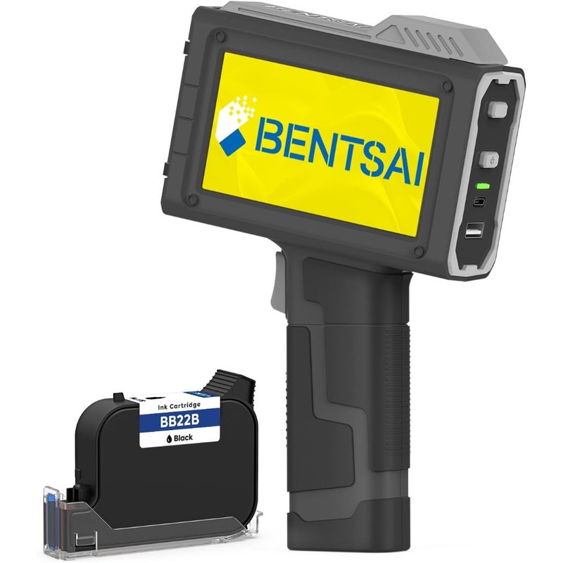 طابعة BT-HH6205B مُحدثة حديثًا، تتميز بعمر تشغيلي طويل يصل إلى 16 ساعة، وقائمة استخدام بحجم 0.5 بوصة، مع علامة رقم الدفعة وتاريخ الرمز، ورقم التسلسل، ورمز الاستجابة السريع (QR)، على بطاقة بلاستيكية أو خشبية أو معدنية أو ملابس - Image 1