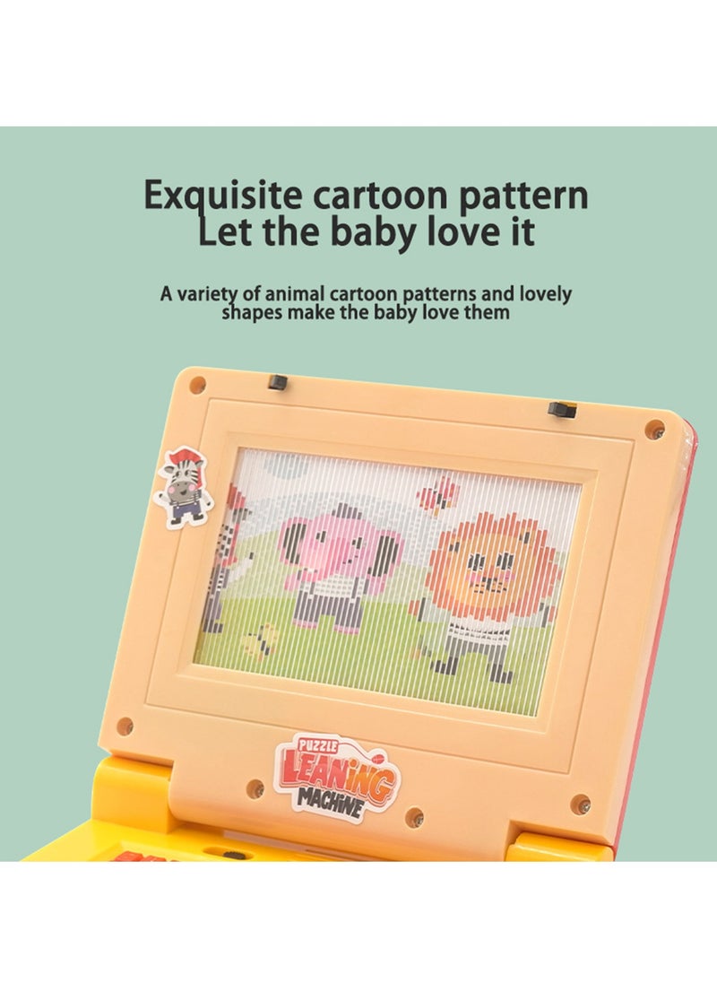 YelaJoy Children's Computer Toys Learning Machine, Simulation Cartoon Computer, Light Music Early Education Educational Children's Computer Toys, Children's Enlightenment Early Education Toys, Pink  - Image 4