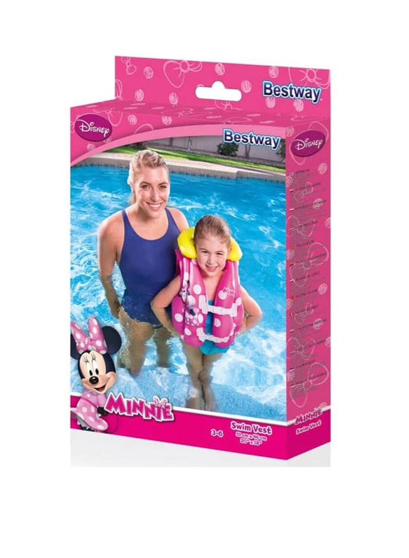 Bestway Swim Vest (51 x 46 cm, Pink/Yellow) - Image 2