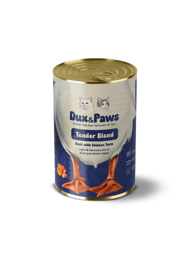 Dux&Paws Tender Blend Premium Duck Pate Wet Cat Food - 400g | Single Protein, Hypoallergenic & Digestive Support | Rich in Taurine, Pumpkin & Sweet Potato,pets food,cats food - Image 1