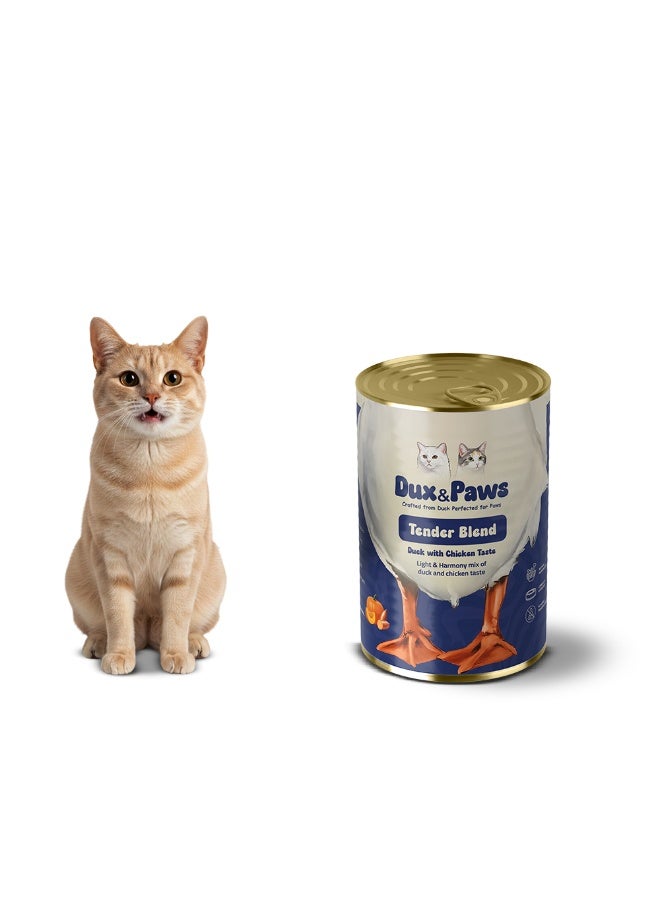 Dux&Paws Tender Blend Premium Duck Pate Wet Cat Food - 400g | Single Protein, Hypoallergenic & Digestive Support | Rich in Taurine, Pumpkin & Sweet Potato,pets food,cats food - Image 2