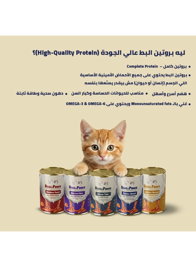 Dux&Paws Tender Blend Premium Duck Pate Wet Cat Food - 400g | Single Protein, Hypoallergenic & Digestive Support | Rich in Taurine, Pumpkin & Sweet Potato,pets food,cats food - Image 4