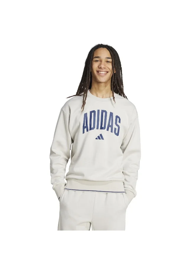 Adidas Adidas M Collegiate Sw Beige Sweatshirt (Long Sleeve) Sweatshirts For Men