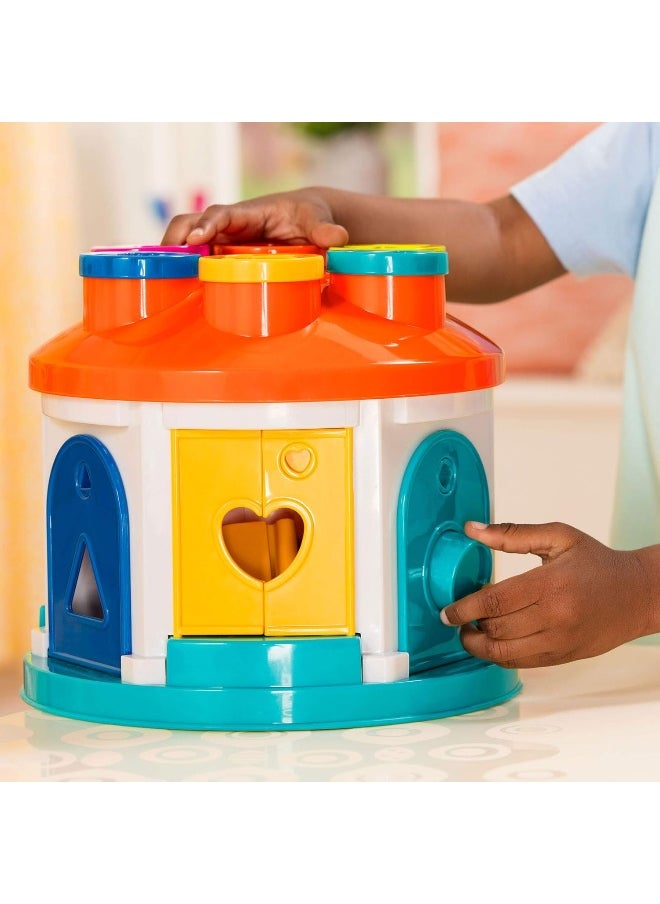 Battat â€“ Shape & Color Sorting Toy â€“ Developmental Toy â€“ Pattern Matching Game â€“ Color-Coded Keys â€“ 2 Years + â€“ Shape Sorter House