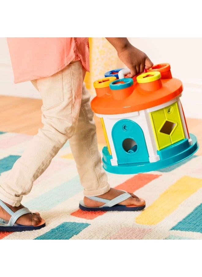 Battat â€“ Shape & Color Sorting Toy â€“ Developmental Toy â€“ Pattern Matching Game â€“ Color-Coded Keys â€“ 2 Years + â€“ Shape Sorter House