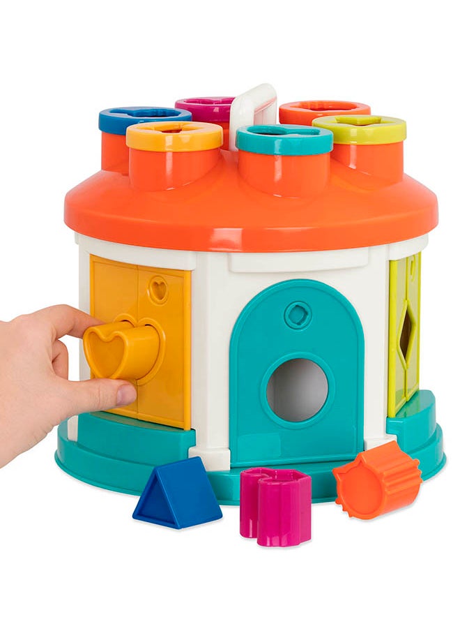BATTAT - Shape Sorter House, Color and Shape Sorting Toy with Keys and Shapes for Toddlers, Pre School Toys, Best Gift for Toddlers - Image 1