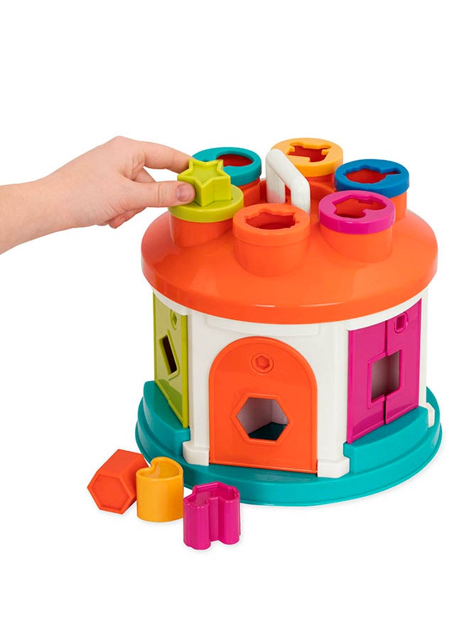 BATTAT - Shape Sorter House, Color and Shape Sorting Toy with Keys and Shapes for Toddlers, Pre School Toys, Best Gift for Toddlers - Image 1
