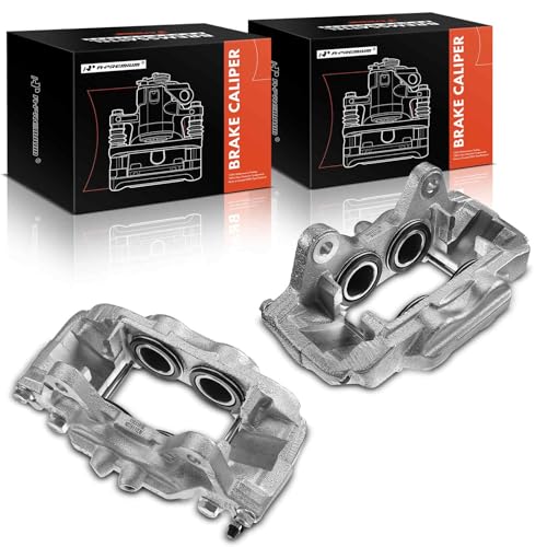 A-Premium Disc Brake Caliper Assembly with Bracket Compatible with Select Toyota and Lexus Models - 4Runner/GX470, 2003-2009, 4.0L 4.7L - Front Driver and Passenger Side, 2-PC Set - Image 1