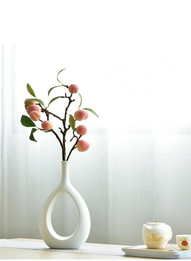 ميكسد 2 قطعة الخزف زهرية جوفاء ، المزهريات الحديثة ديكور ، طاولة الزفاف غرفة المعيشة غرفة نوم مكتب - Image 3