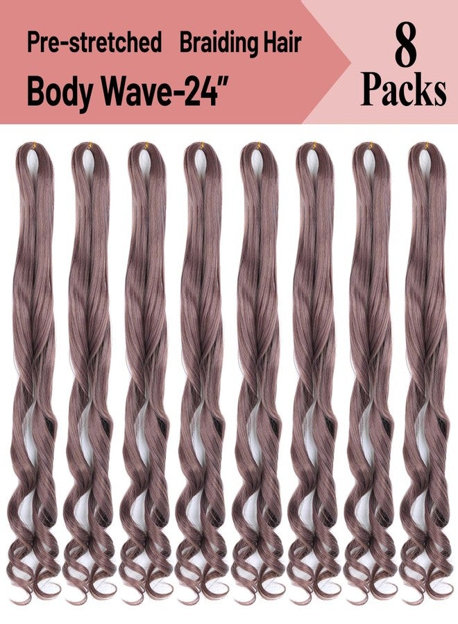 Luoyudu French Curl Braiding Hair Spanish Curly Braiding Hair for Box Braids 8 Packs Bouncy Curly Crochet Hair 24 inch Pre Stretched Synthetic Hair Extensions(Pack of 8,#BT01) - Image 4