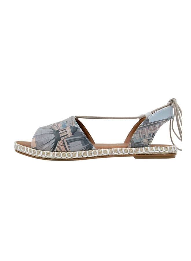 Dogo Women's Vegan Leather Multicolored Lace-Up Sandals - That's Amore from Italy Design. - Image 3