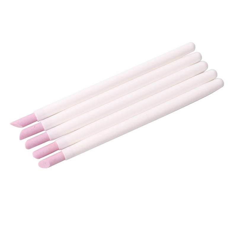 WOKOTO WOKOTO 5PCS Professional Nail Art Polishing Pen Cuticle Pusher Cuticle Removing Quartz Manicure Nail Tools