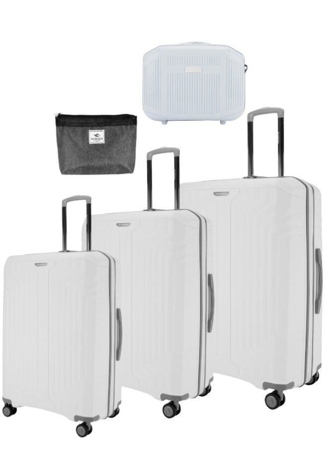 SONADA - Sonada Unbreakable Luggage Unisex ,Double Zipper ,Expandable, TSA Lock With 4 Double Silent Wheels Set of 4 (Black) - Image 1