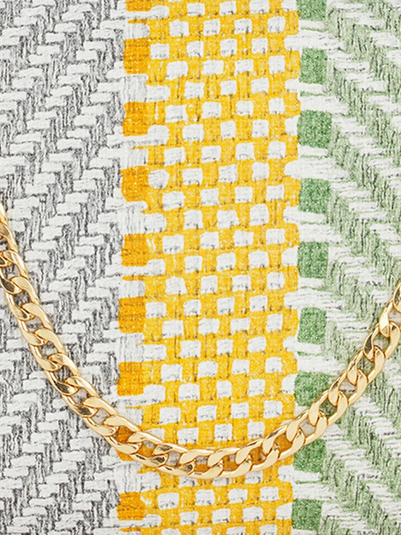 globus  Globus Women Green Woven Design Rectangular Party Clutch With Detachable Chain Strap for Women | Best Price UAE