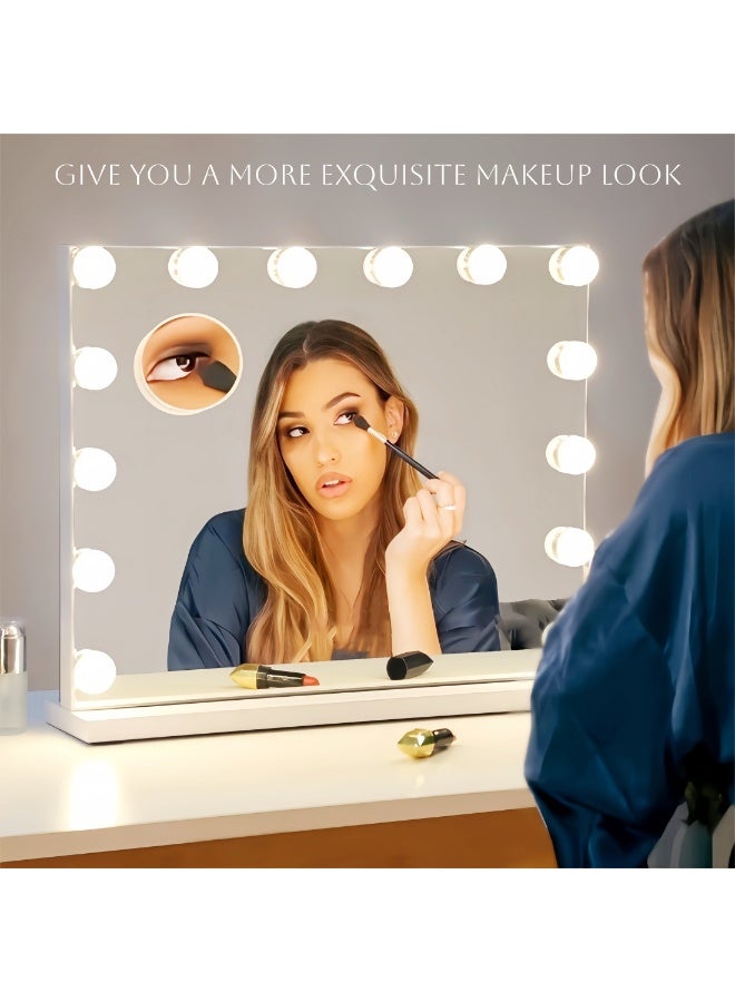 1 PC نمط هوليوود أدى ضوء لمبة مستحضرات التجميل ( مجهزة 10 المصابيح ) ، لمبة الإضاءة الدائرية ، والتصوير الفوتوغرافي ومستحضرات التجميل الإضاءة ، تنطبق على : غرفة خلع الملابس ، استوديو ، غرفة المعيشة ، وغيرها من الأماكن التي تحتاج إلى إضاءة . استخدام الناقل التسلسلي العام امدادات الطاقة ، وهناك ثلاثة خيارات ضبط اللون ، متعدد المستويات ضبط مستوى السطوع ، على الوجهين لاصقة سهلة التركيب ، لا تحتاج إلى حفر ثقوب لتثبيت . - Image 3