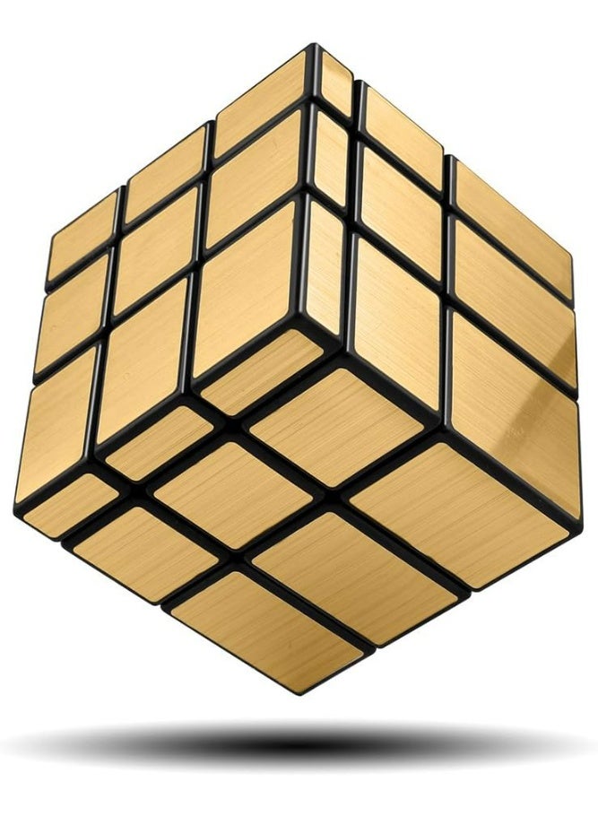 مكعب المرآة 3x3 مكعب السرعة، أحجية مكعبات المرآة الذهبية، مكعب متغير الشكل 3x3x3 للأطفال والكبار، لعبة فريدة لتنمية الذكاء لمحبي الألغاز - Image 1