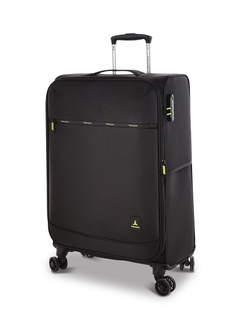 Track Luggage set Soft Fabric Trolley Travel Bag 4 double wheels, LG001/3P - Image 2