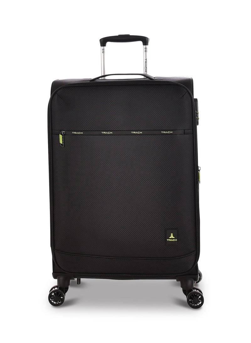 Track Luggage set Soft Fabric Trolley Travel Bag 4 double wheels, LG001/3P - Image 4