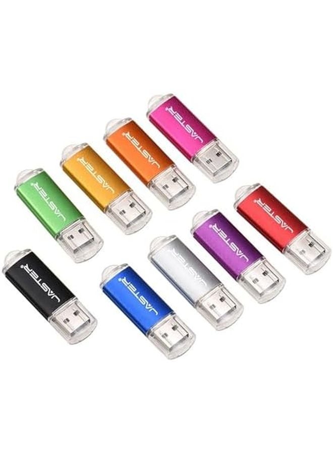 32GB Orange USB 2 0 Flash Drive With Key Chain 9 Colors Pendrive Fashion U Stick Gift - Image 3