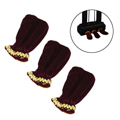 NKTM Grand Piano Cover, NKTM Dustproof Piano Washable with Velvet Soft Bordered Triangle Decorated Protective Cover Cloth (65" x 59" x 20" ) - Image 5