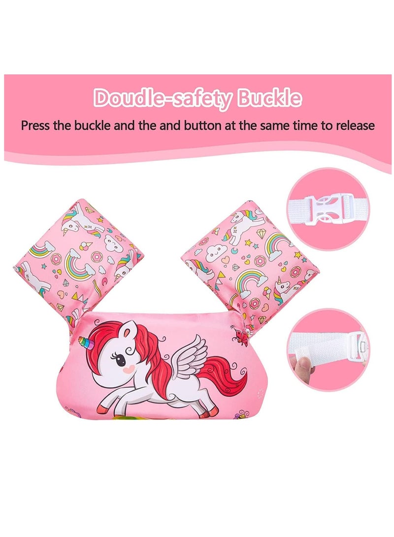 SYOSI Swim Arm Band for Kids Floatation Sleeves Floats Tube Swimming Arm Floats Swim Aid Floats with Adjustable Strap for Children Learning Swim Training Equipment - Image 2