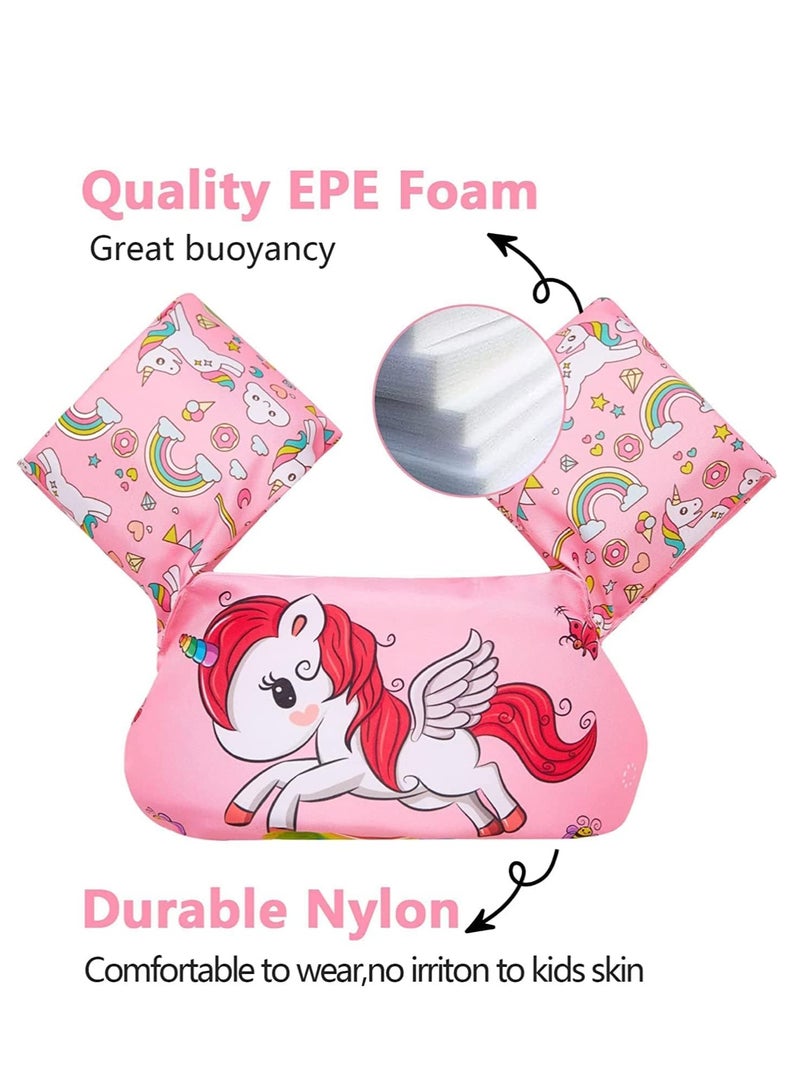 SYOSI Swim Arm Band for Kids Floatation Sleeves Floats Tube Swimming Arm Floats Swim Aid Floats with Adjustable Strap for Children Learning Swim Training Equipment - Image 3