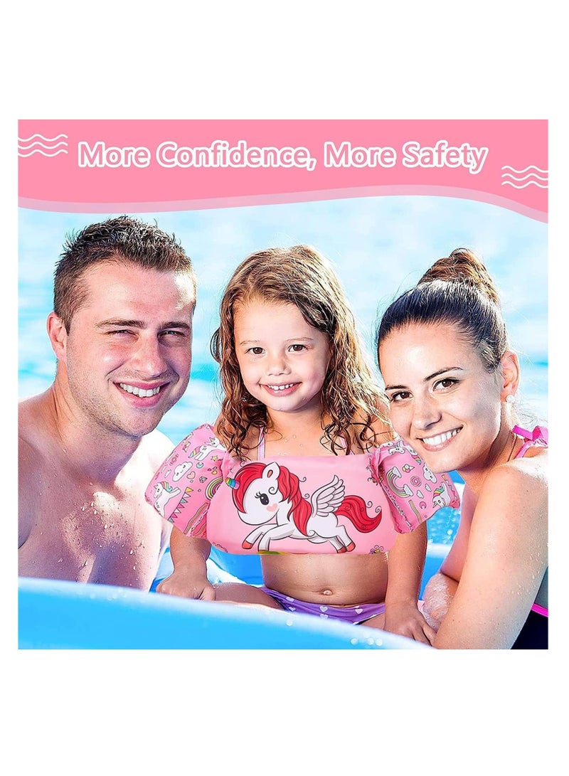 SYOSI Swim Arm Band for Kids Floatation Sleeves Floats Tube Swimming Arm Floats Swim Aid Floats with Adjustable Strap for Children Learning Swim Training Equipment - Image 4